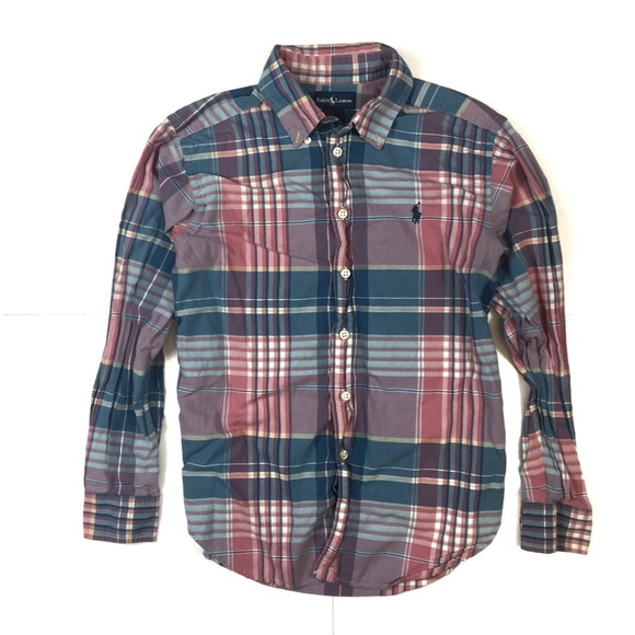 Polo Ralph Lauren Button Shirt M 10-12 Gently used and in great condition - Picture 1 of 1